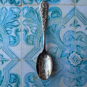 1897 N.E. (Northeast) Boston Cycle Show Silver-Plated Souvenir Spoon
